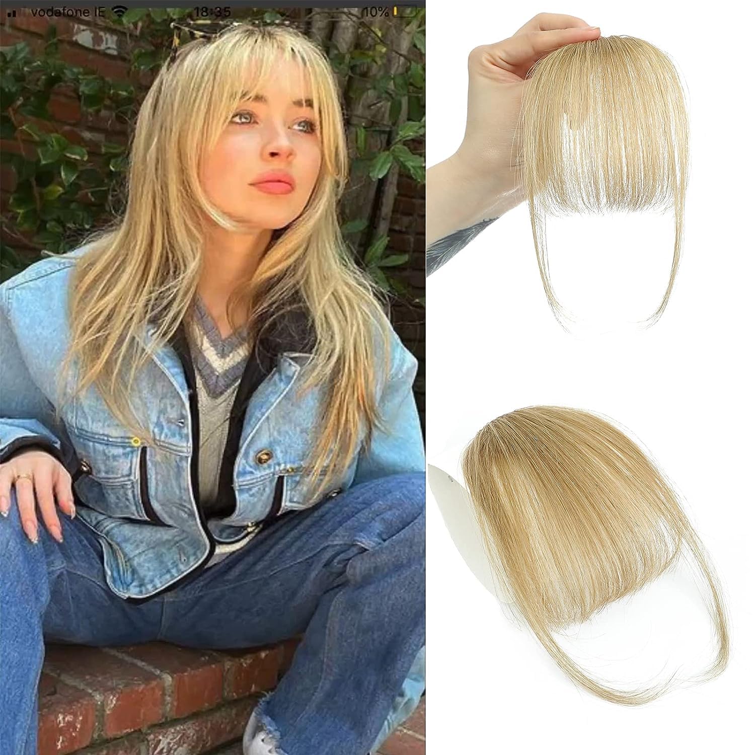 Seamless Clip In Hair Extensions Human Hair - 100% insan saçı Wispy patlama klipsli