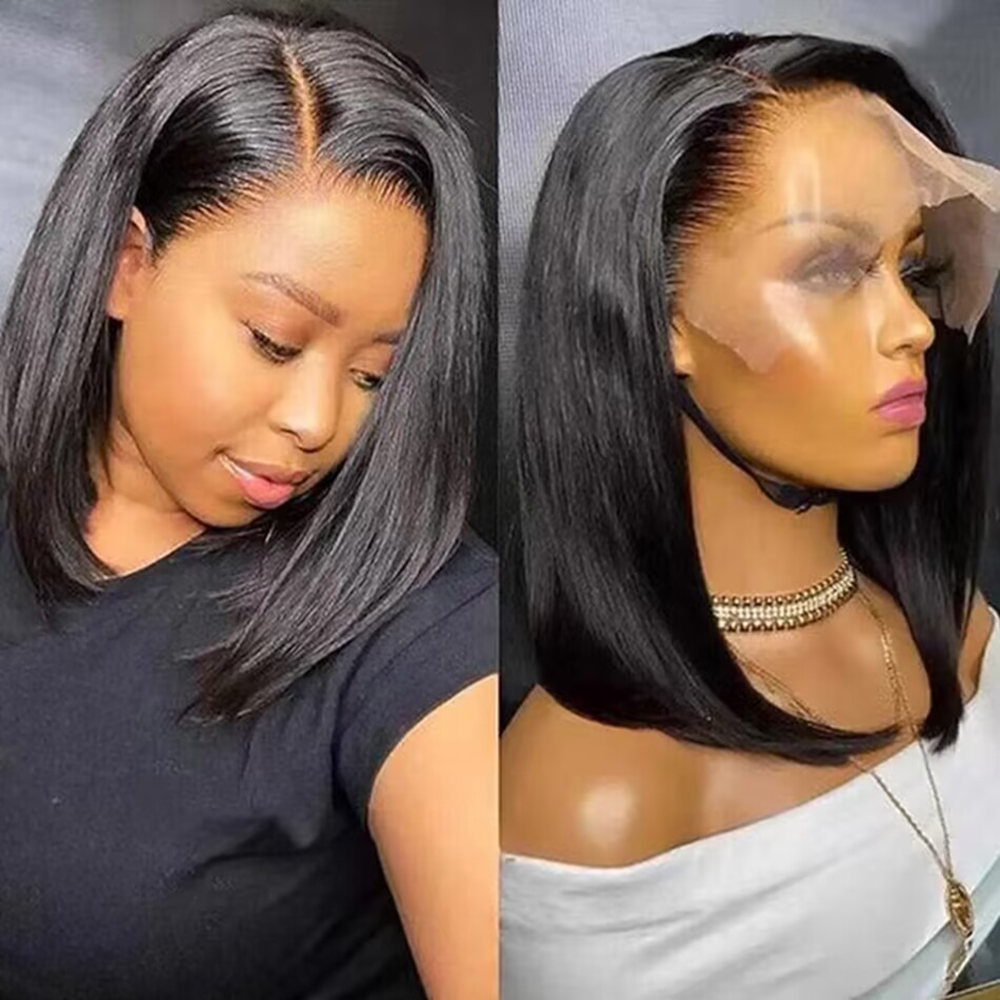 Glueless Wear And Go Human Hair Wig - %200 Yoğunluklu Bob Peruk Gerçek Saç