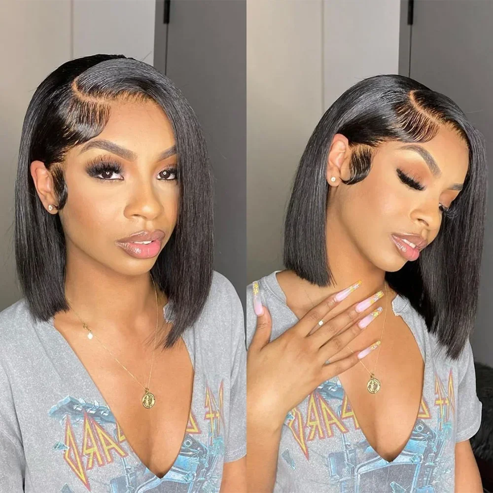 2026 YENİ Bob Peruk, Siyah Ten - Glueless Wear And Go Human Hair Wig incelemesi ve fiyatı
