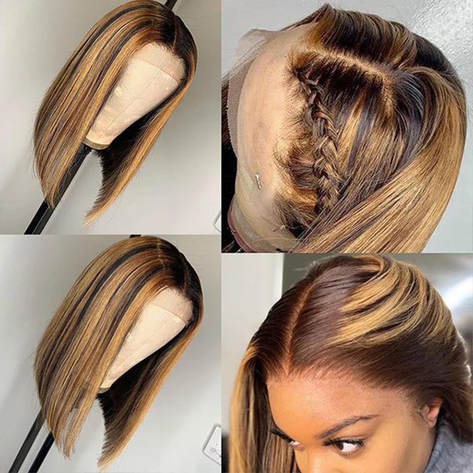 Açık Sarı Peruk, Kısa, Ön Kısm - Pre Parted 13X4 Lace Front Bob Wig incelemesi ve fiyatı