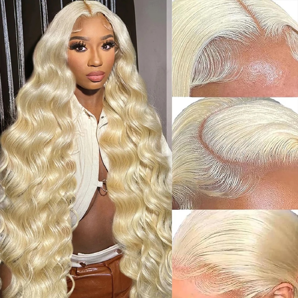46 İnç HD Sarı 13x4 Dantel Ön  - Human Hair Wigs incelemesi ve fiyatı