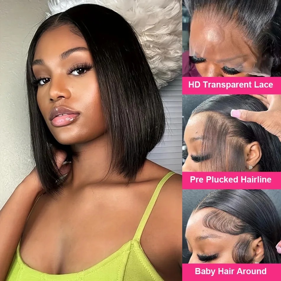 Bob Peruk, İnsan Saçı, Kısa, D - Glueless Wear And Go Human Hair Wig incelemesi ve fiyatı