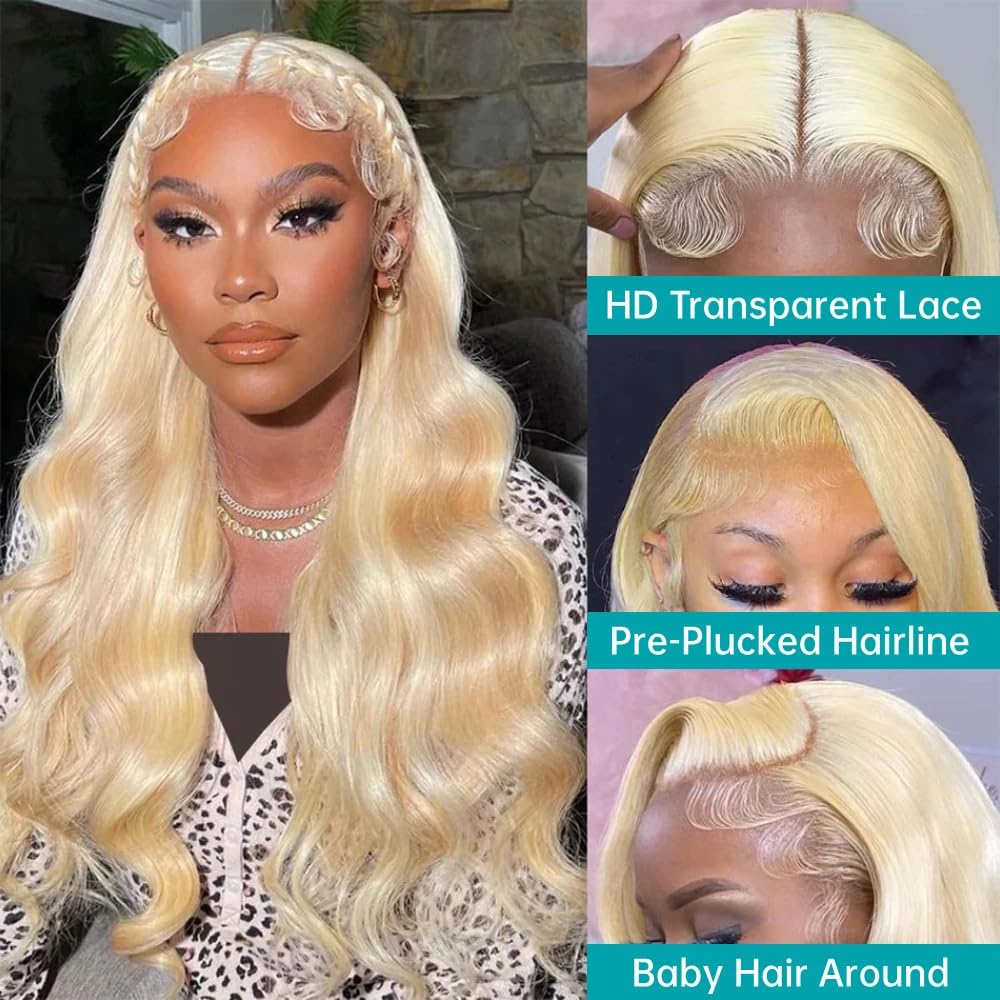 %200 Yoğunlukta, Düz, İpeksi D - 613 Blonde Body Wave Lace Front Wig incelemesi ve fiyatı
