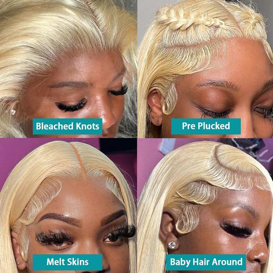 %200 Yoğunlukta, Düz, İpeksi D - 613 Blonde Body Wave Lace Front Wig incelemesi ve fiyatı