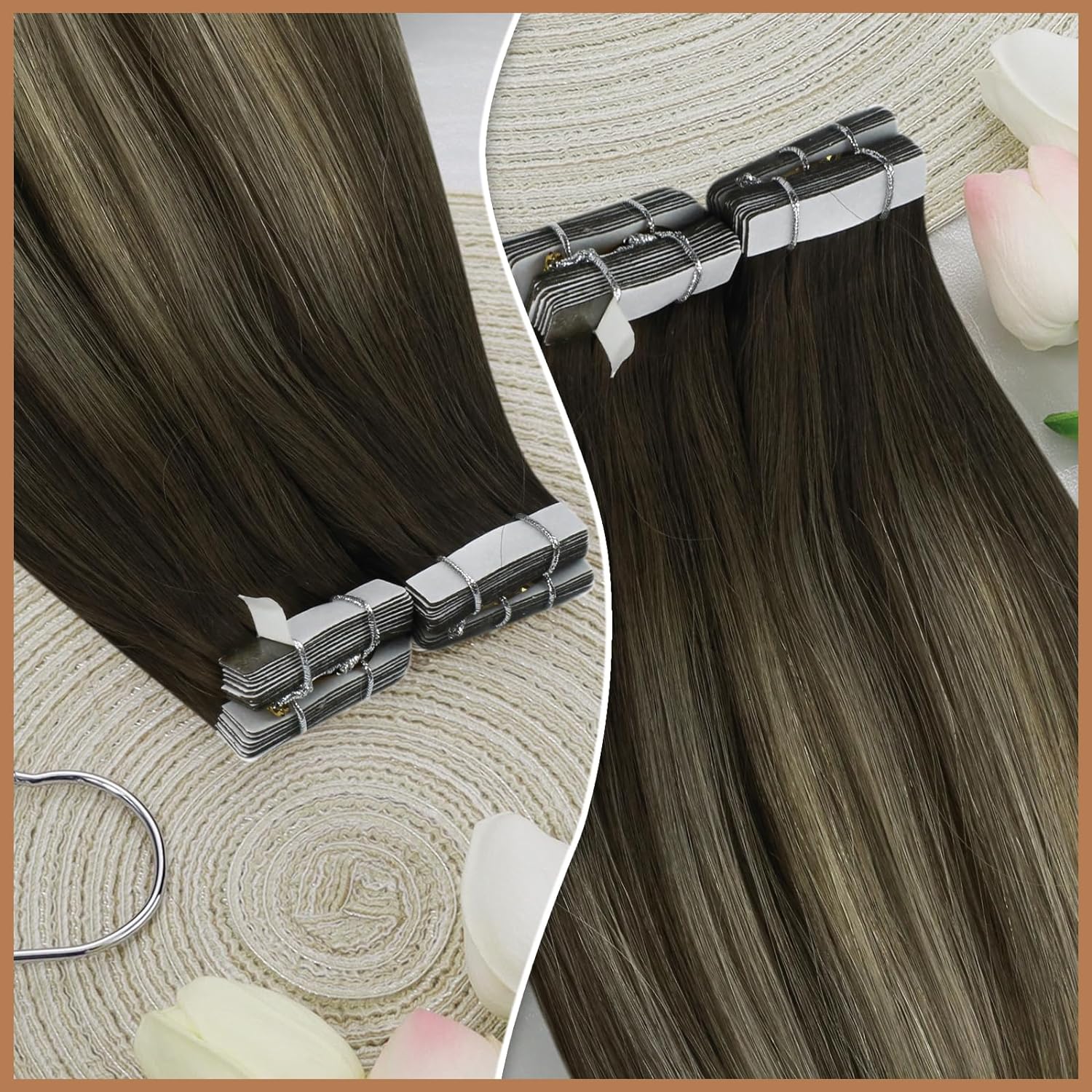 VeSunny Bantlı Saç Uzantıları  - Invisible Tape In Extensions Real Hair incelemesi ve fiyatı