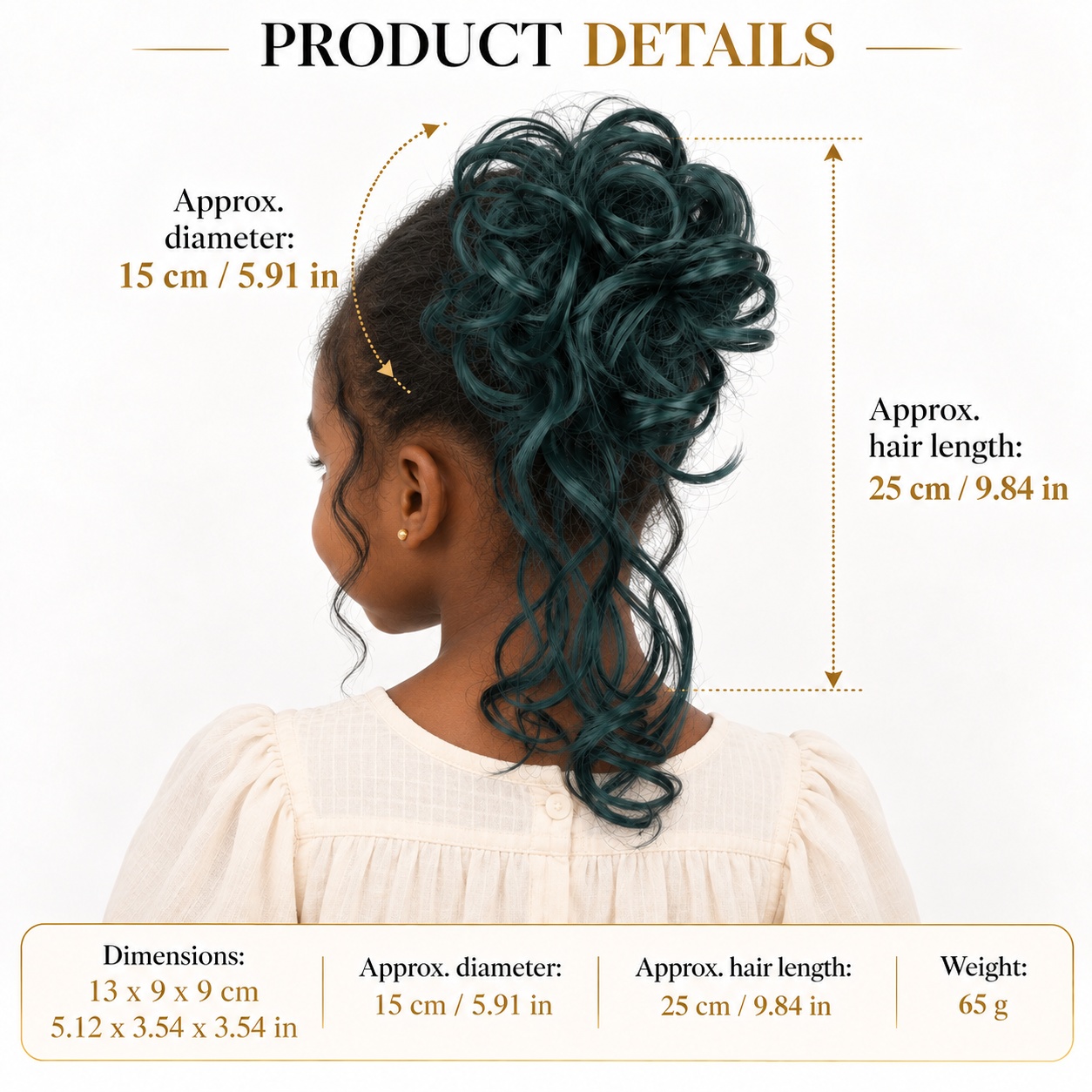 Kıvırcık Topuz Saç Parçası, 65 - Claw Clip Messy Bun Hair Piece incelemesi ve fiyatı